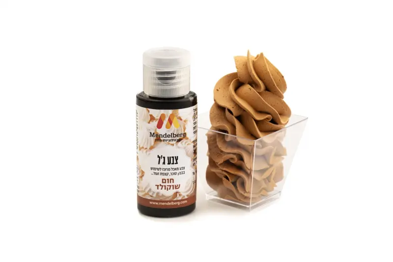 צבע מאכל ג'ל - חום שוקולד
