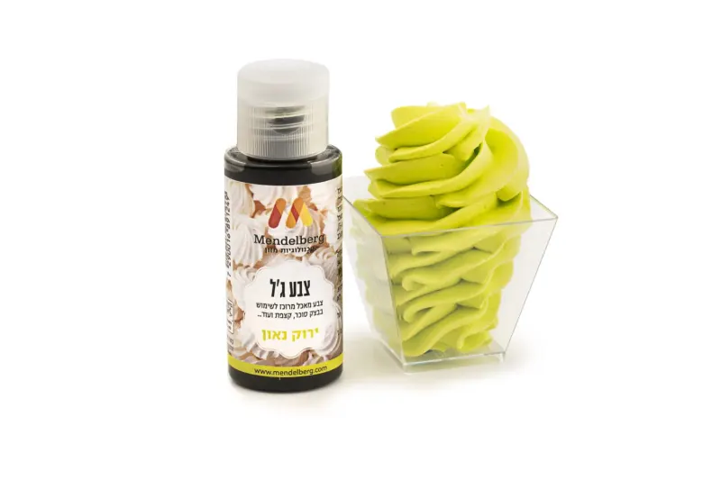 צבע מאכל ג'ל - ירוק ניאון