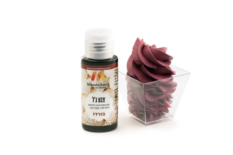 צבע מאכל ג'ל - בורדו