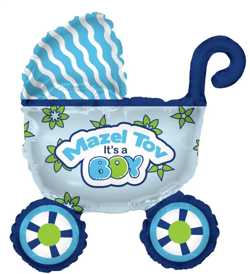 בלון מיילר עגלה 36 "- MAZEL TOV IT'S A BOY