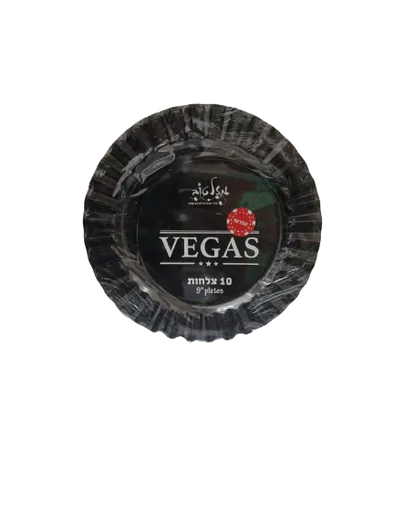 צלחת VEGAS שחור - 22 ס"מ