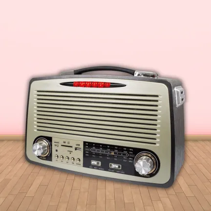 רדיו טרנזיסטור נייד FM AM מעוצב | מתאים לממ"דים ומקלטים MD-1700BT