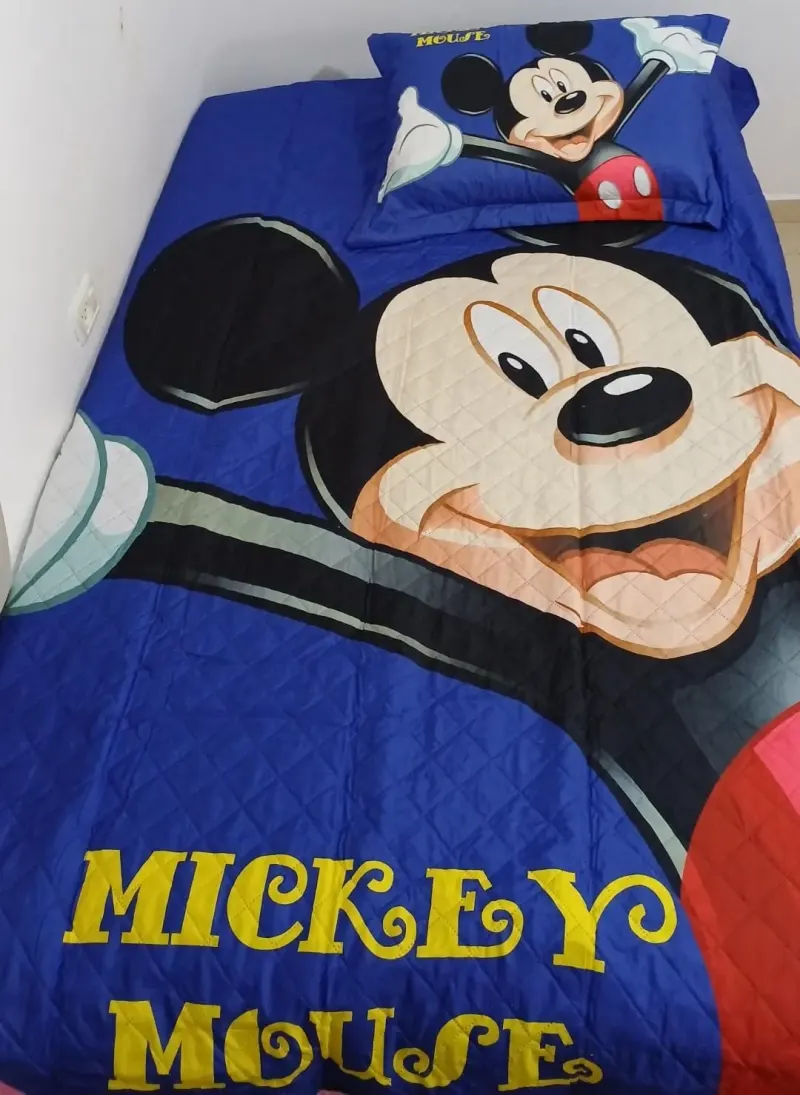סט מצעים מיקי מאוס למיטת יחיד לילדים