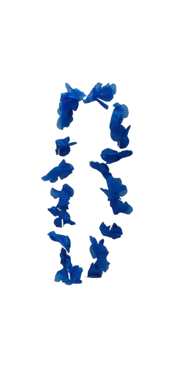 12 שרשראות הוואי כחול