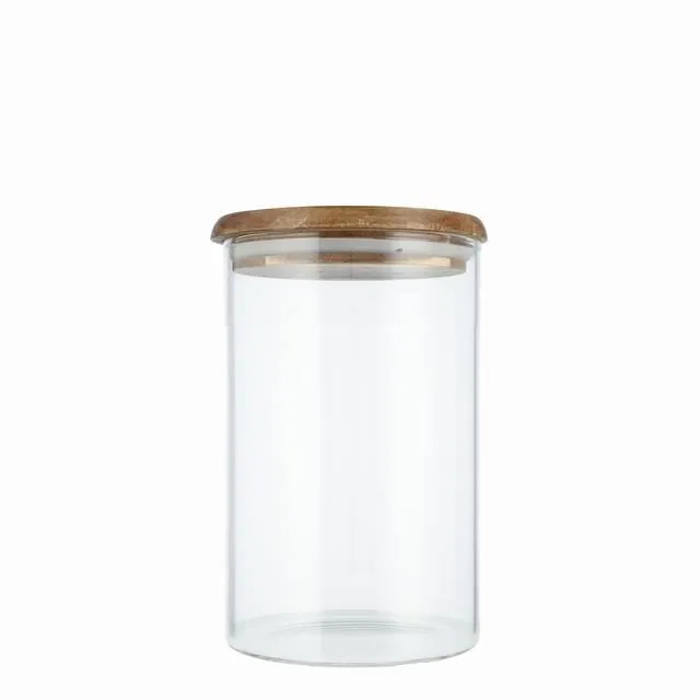צנצנת זכוכית עם מכסה 1000ML
