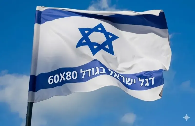 דגל ישראל 60*80 (דגל אחד)