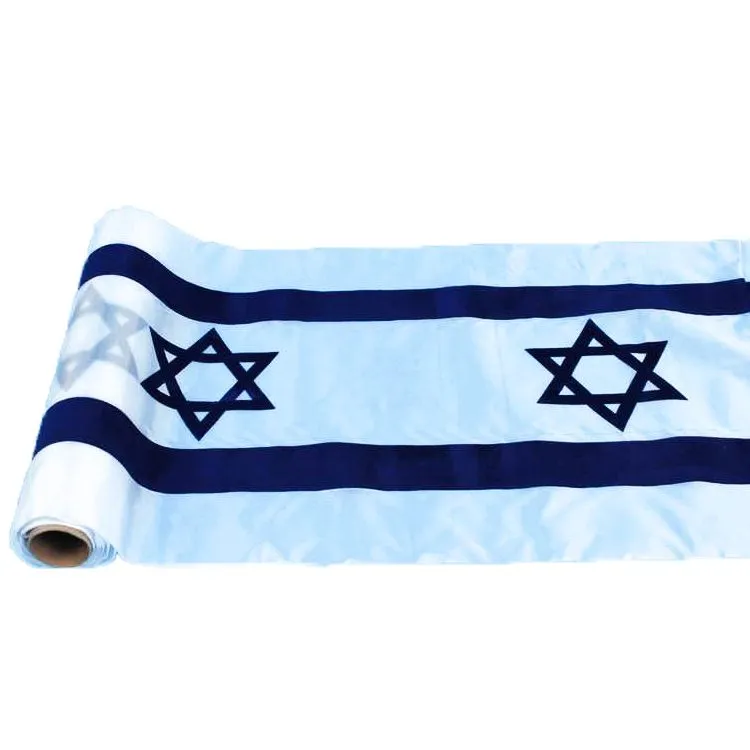 ראנר סאטן- טקסטורה דגל ישראל