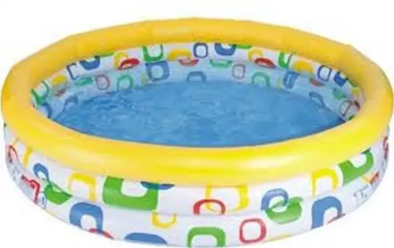 בריכה מתנפחת 3 טבעות צבעונית