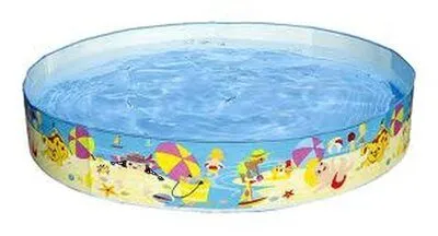 בריכה דופן קשיח לילדים הדפס חוף-ים 25*152
