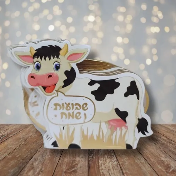 חבילת 5 יחידות מרכז שולחן בצורת פרה - שבועות שמח
