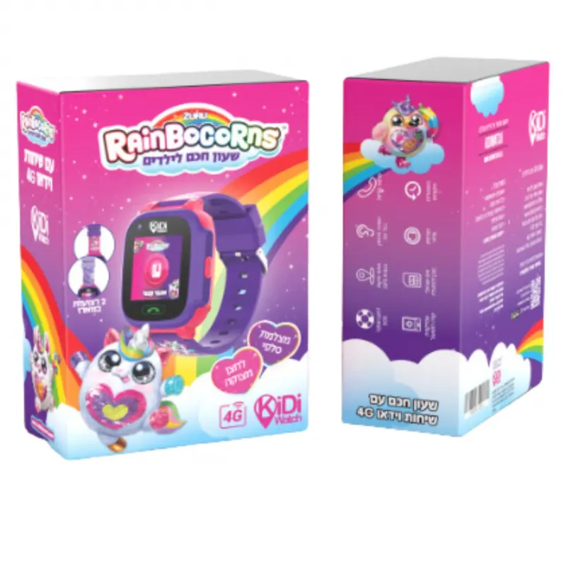שעון חכם לילדים KidiWatch Friends Rainbocorns 4G