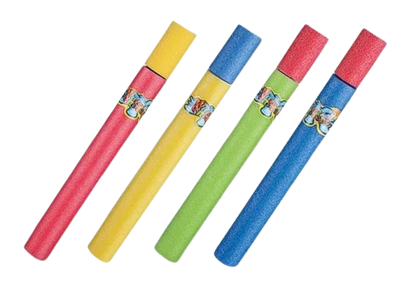 רובה שפריצר מזרק מים צבעוני עם ידית 30 ס"מ