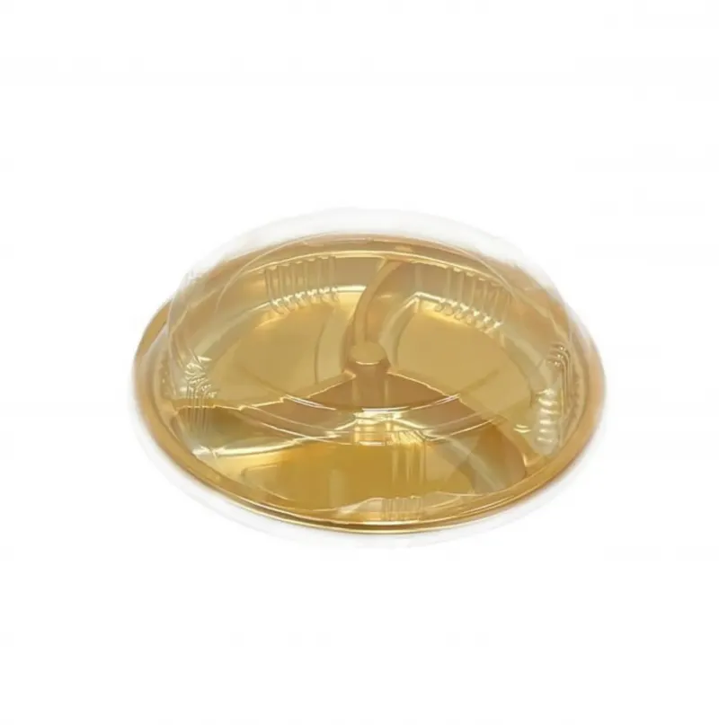 מארז 10 מגשי זהב עם מכסה שקוף