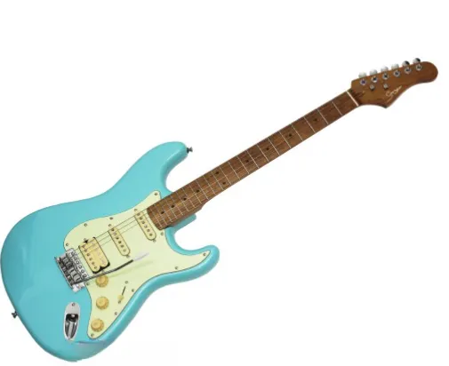 גיטרה חשמלית בסגנון FENDER VINTAGE - צבע כחול אוקיינוס