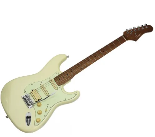גיטרה חשמלית בסגנון FENDER VINTAGE - צבע לבן