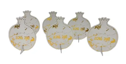 קישוטי שולחן רימון זהב שיש