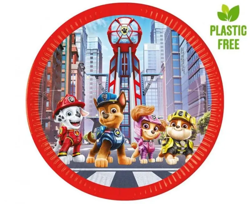 מארז 8 יח' יום הולדת צלחות גדולות בעיצוב מפרץ ההרפתקאות