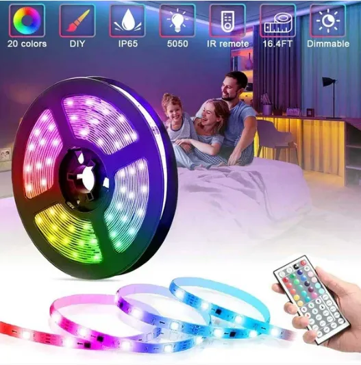 תאורת לד USB עם שלט, 5 מ׳