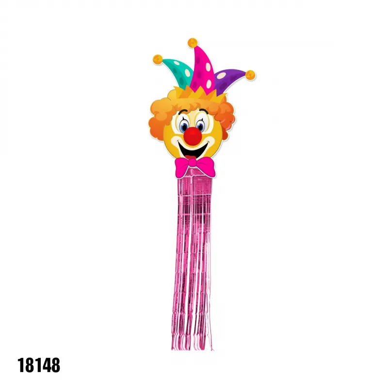 קישוט לתלייה ליצן עם פרנזים