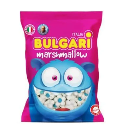 מרשמלו BULGARI פרחים כחול לבן
