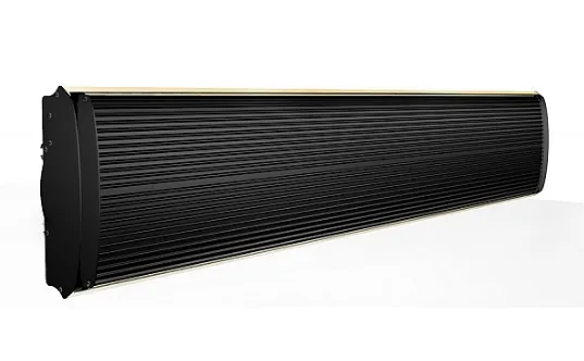 תנור אינפרא אדום כולל שלט | דגם INFRABLACK 2400W | שחור מט