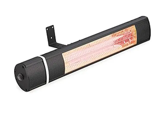 תנור אינפרא אדום עמיד למים | Space 2000W | שחור