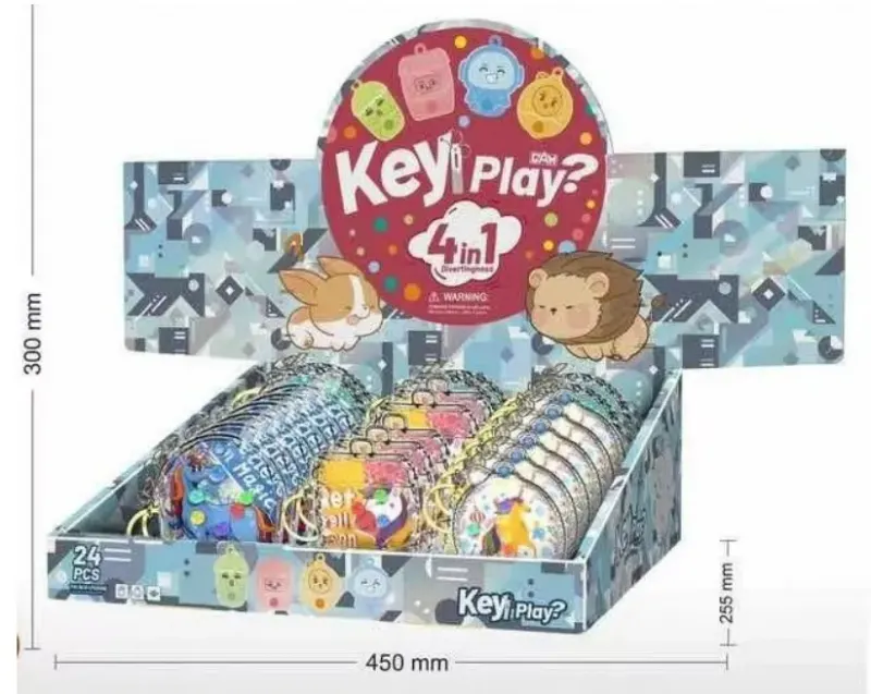 מארז 24 יח' מחזיק מפתחות משחק מים
