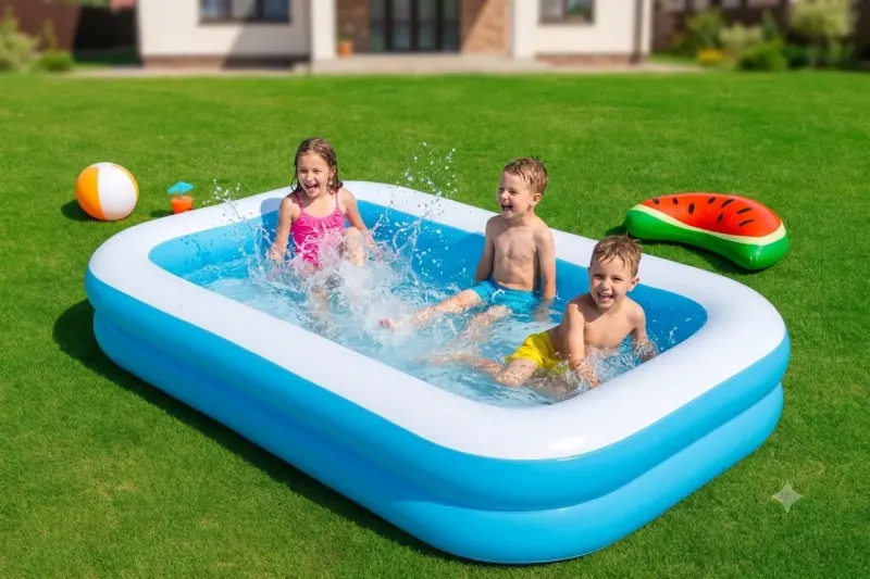 בריכה מתנפחת ענקית – 262×175×50 ס"מ | תכלת מרענן למשפחות 51258