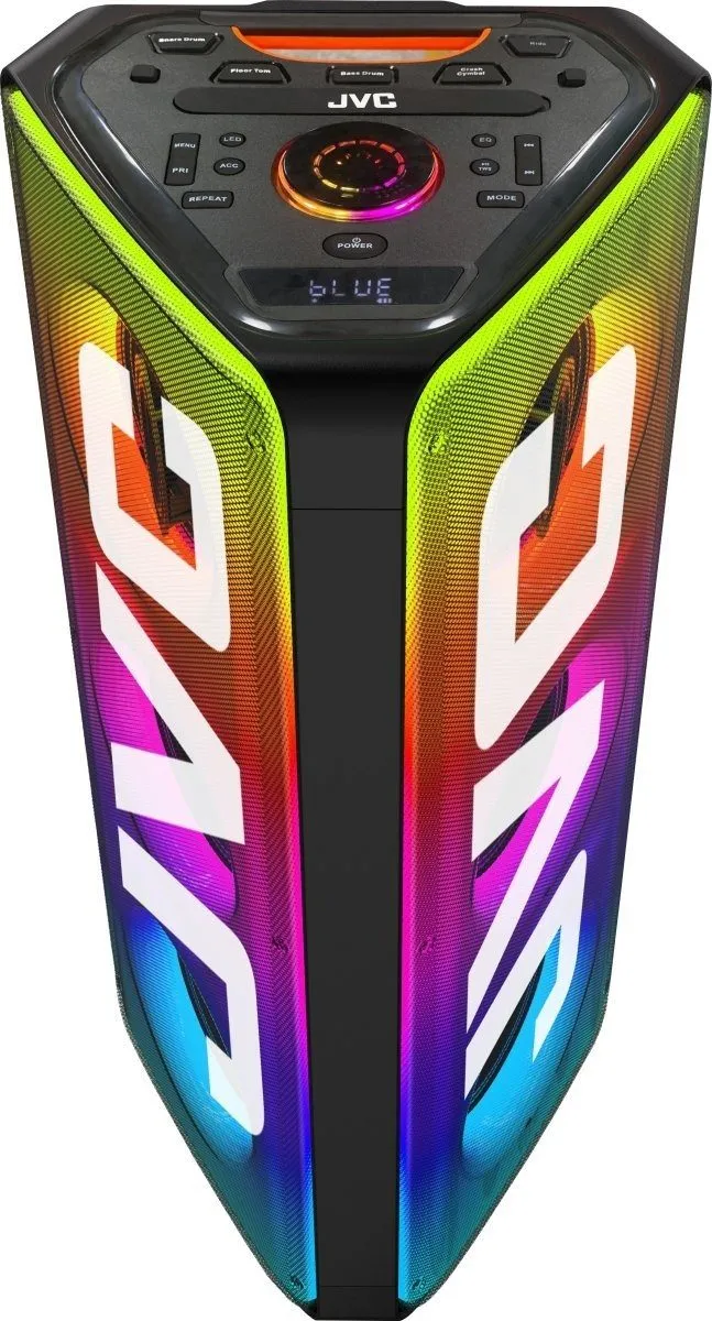 רמקול קריוקי משולש 8" JVC עם מיקרופון אלחוטי