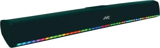 סאונד בר JVC קומפקטי עם חיבור Bluetooth ותאורת LED