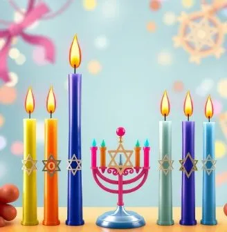 מארז 45 נרות חנוכה גבוהים איכותיים - לא נוטף
