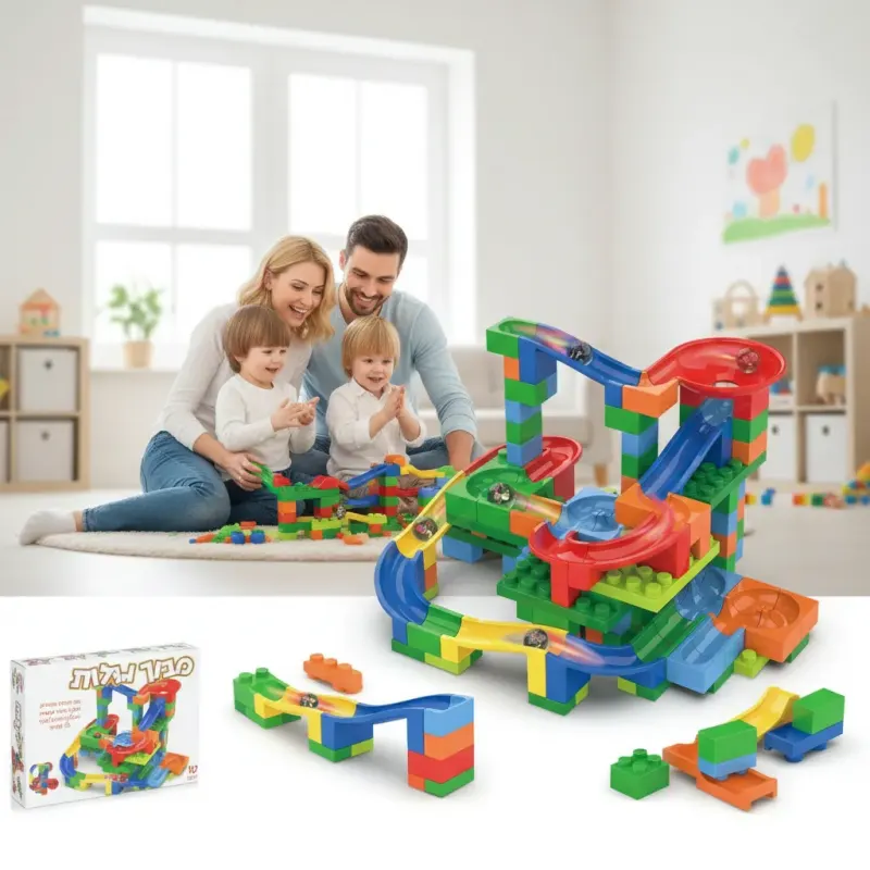 מבוך גולות ערכת הרכבה – 152 חלקים | משחק חשיבה ובנייה מאתגר