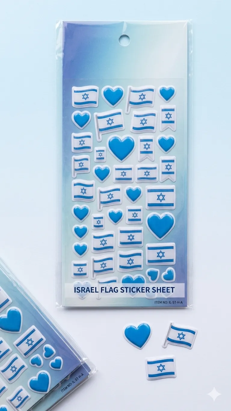 סט מדקבות עצמאות דגל ישראל