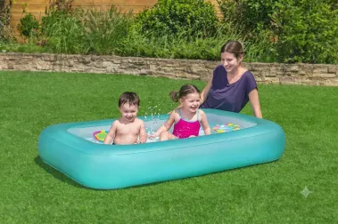 בריכה מתנפחת לילדים Bestway דגם Aquababes Kiddie Pool (מידות: 1.65 מ' × 1.04 מ') | מק"ט 51115