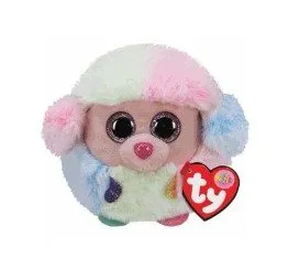 בובת Ty Puffies – דגם Rainbow הפודל הצבעונית והעגולה עם העיניים המנצנצות 8 cm