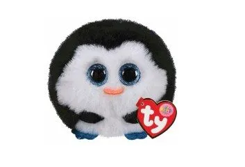 בובת Ty Puffies – דגם Waddles הפינגווין העגול והקפיצי עם העיניים המנצנצות 8 cm