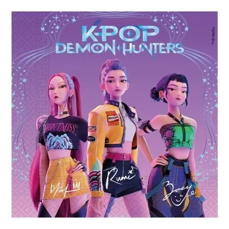מארז 20 מפיות נייר 2 שכבות 33X33 ס"מ K-POP קיי פופ