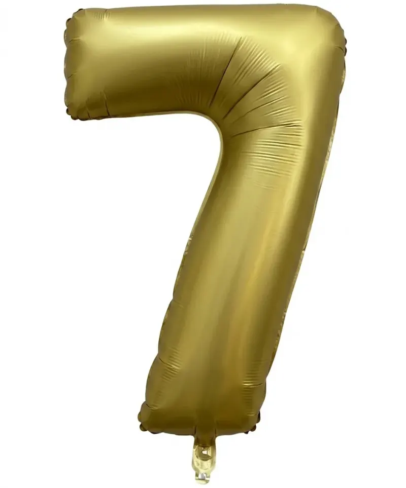 בלון ספרה 7 - זהב כרום 34 אינץ׳