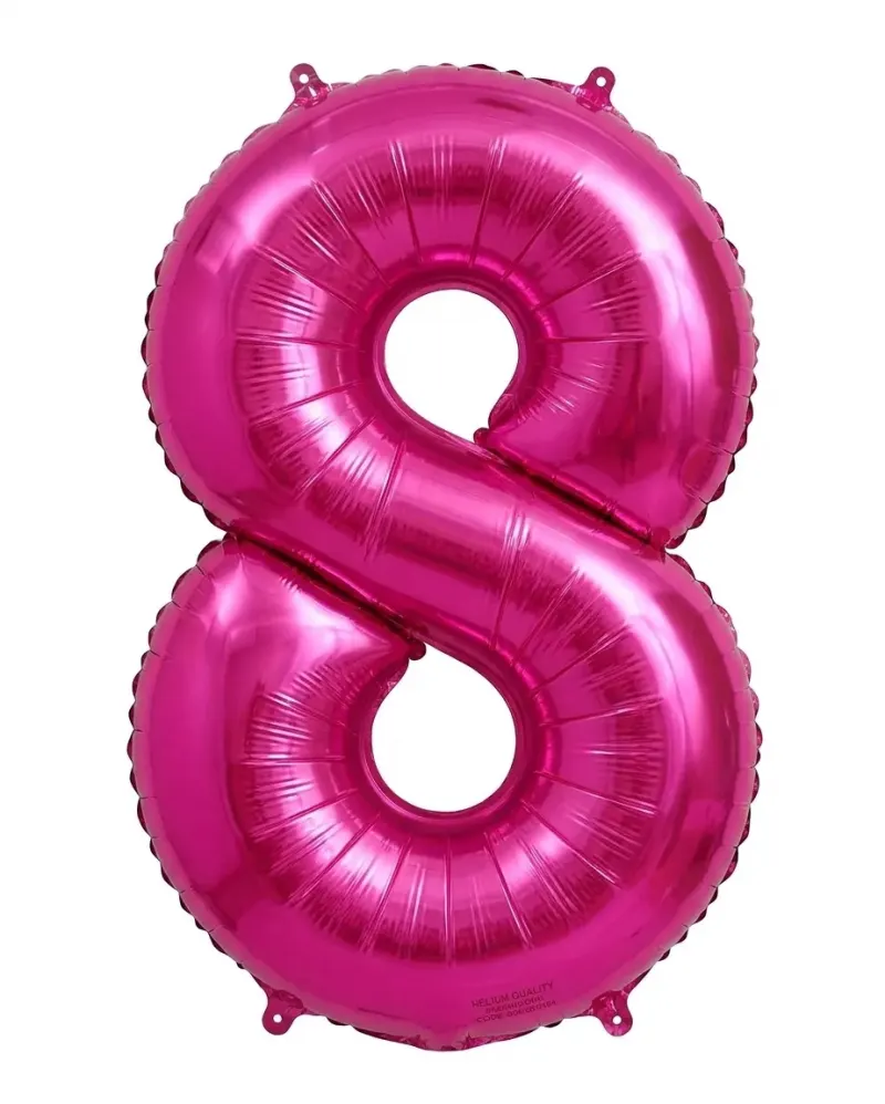 בלון ספרה 8 - ורוד 34 אינץ׳