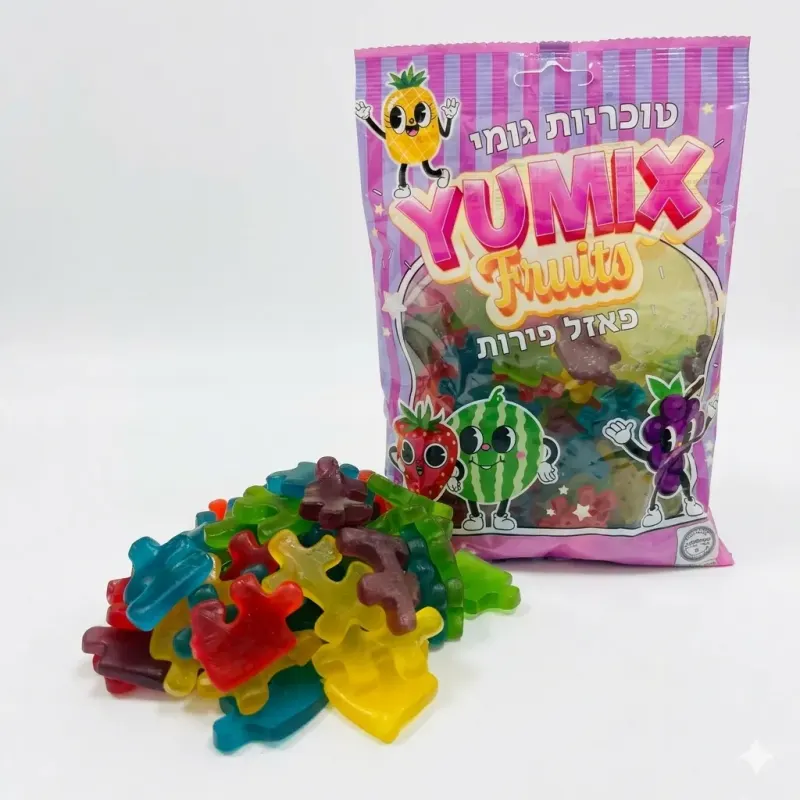 סוכריות גומי יומיקס YUMIX – פאזל מוברק 500 גר'