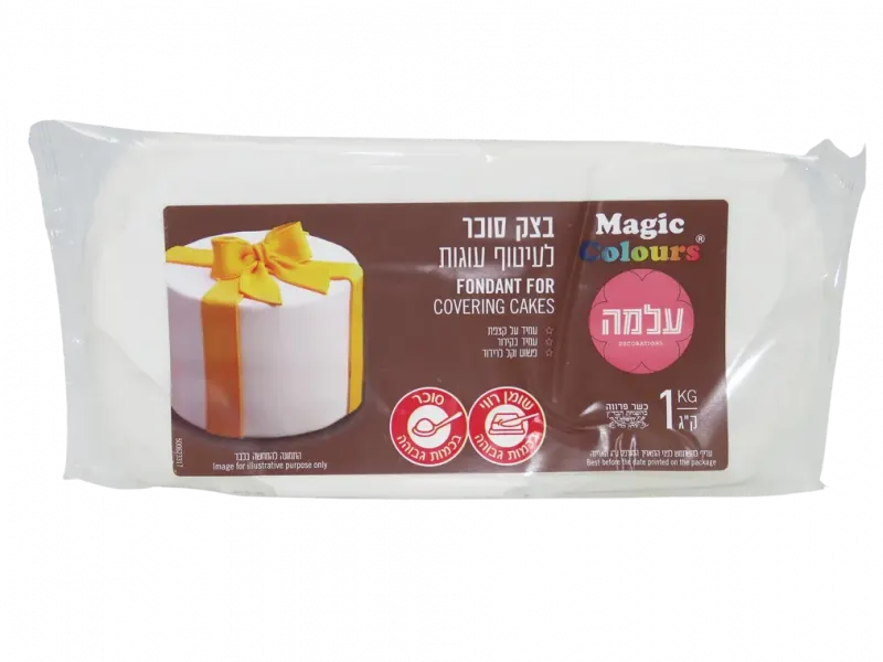 בצק סוכר 1 קילו צבע לבן