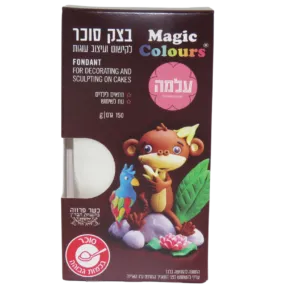 בצק סוכר 150 גר' צבע לבן