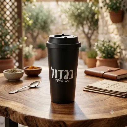 כוס נסיעות תרמית 450 מ"ל – בגדול הכל בקטנה