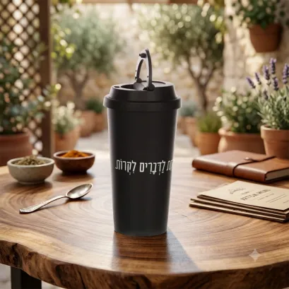 כוס נסיעות תרמית 450 מ"ל – לתת לדברים לקרות