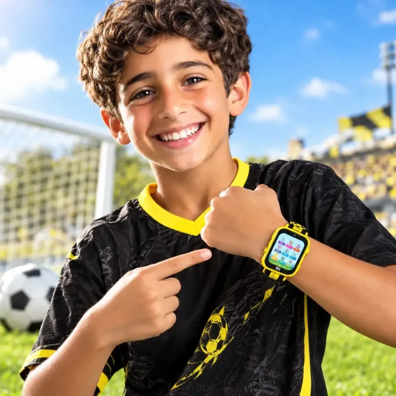 שעון טלפון חכם לילדים CHAMPION צהוב כדורגל