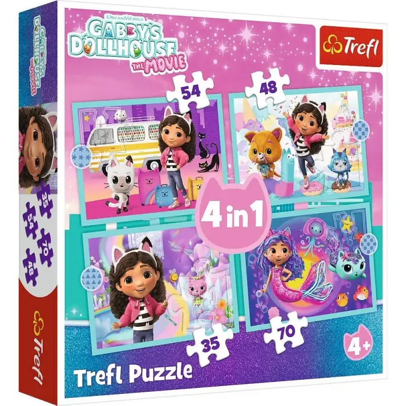 פאזל גבי - מארז 4 פאזלים לילדים