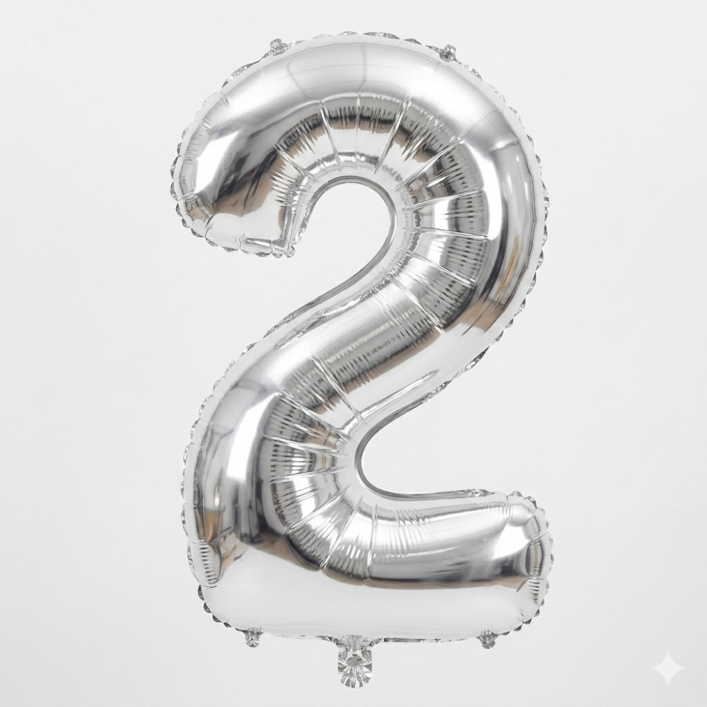 בלון ספרה 2 - כסף