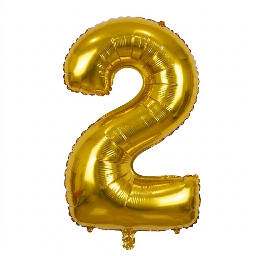 בלון ספרה 2 - זהב 34 אינץ'