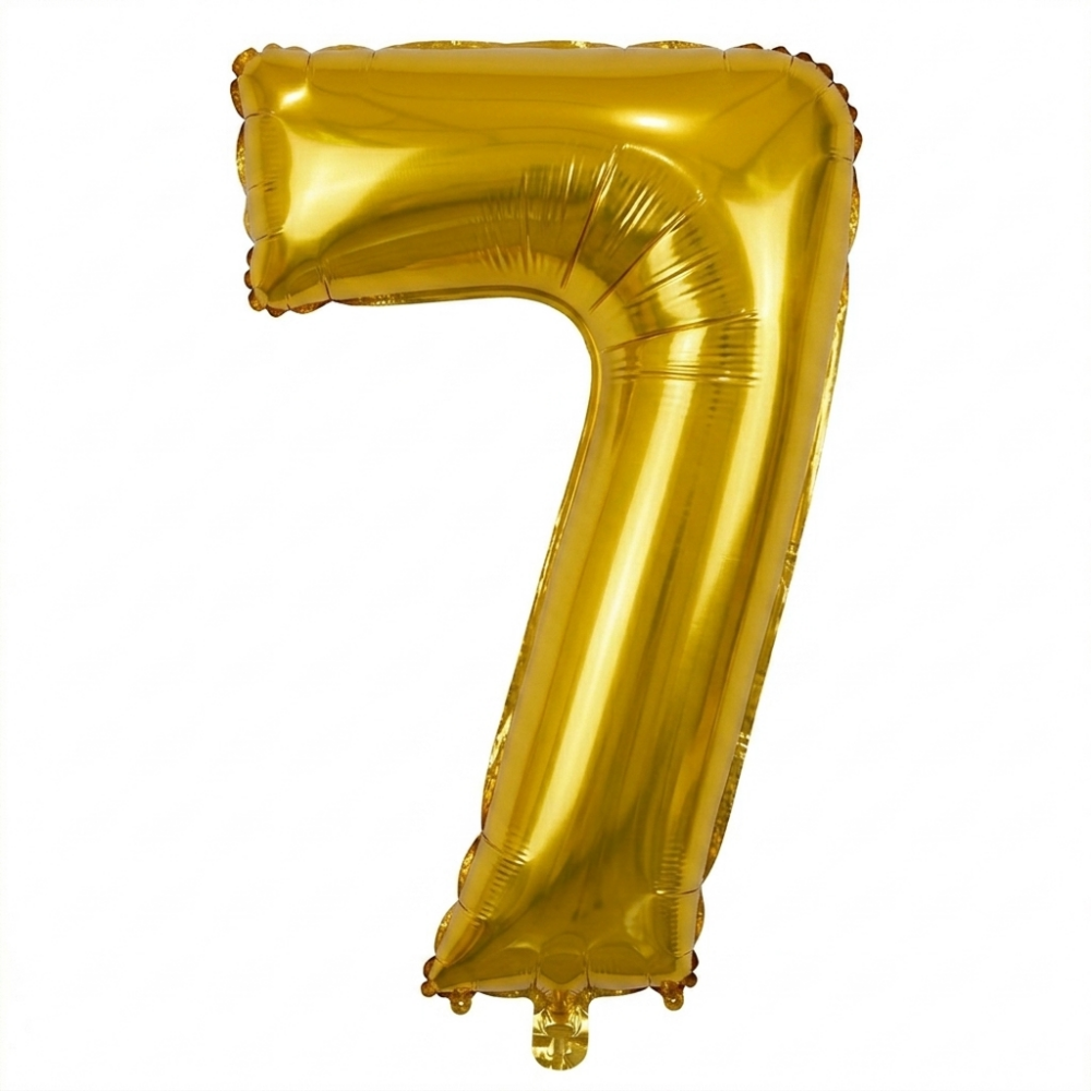 בלון ספרה 7 - זהב 34 אינץ'