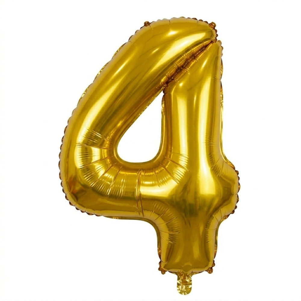 בלון ספרה 4 - זהב  34 אינץ׳